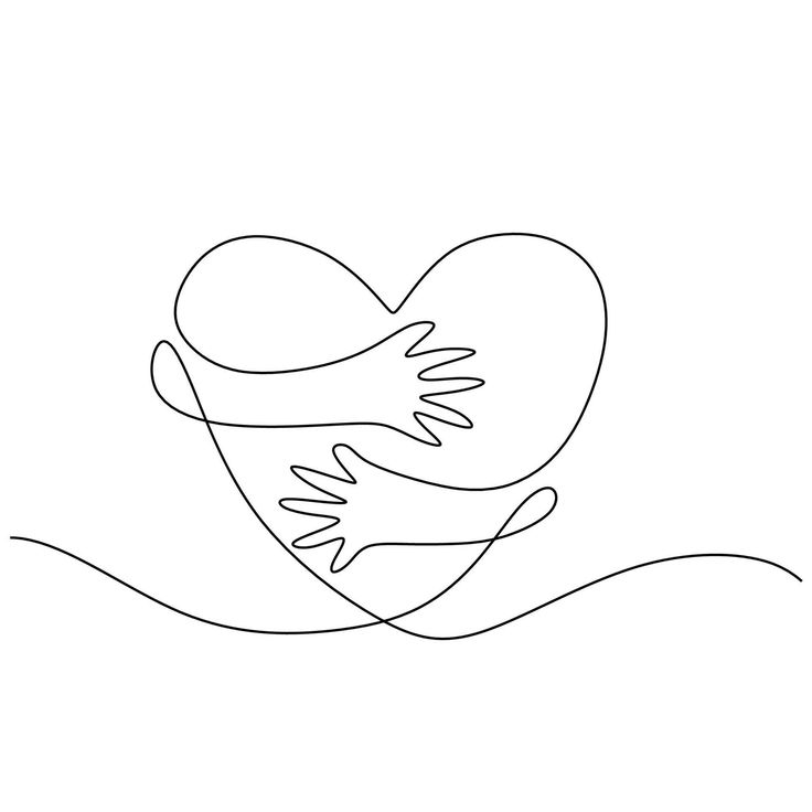 Download heart symbol with hand embrace line drawing for free.jpg